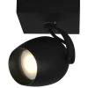 PRESTON - Plafondspot Badkamer - 1xGU10 - IP44 - Zwart*Lucide New