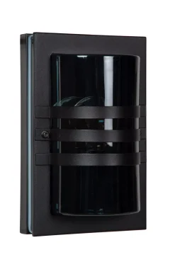 PRIVAS - Wandlamp Binnen/Buiten - 1xE27 - IP44 - Zwart*Lucide Clearance