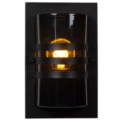 PRIVAS - Wandlamp Binnen/Buiten - 1xE27 - IP44 - Zwart*Lucide Clearance