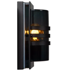PRIVAS - Wandlamp Binnen/Buiten - 1xE27 - IP44 - Zwart*Lucide Clearance