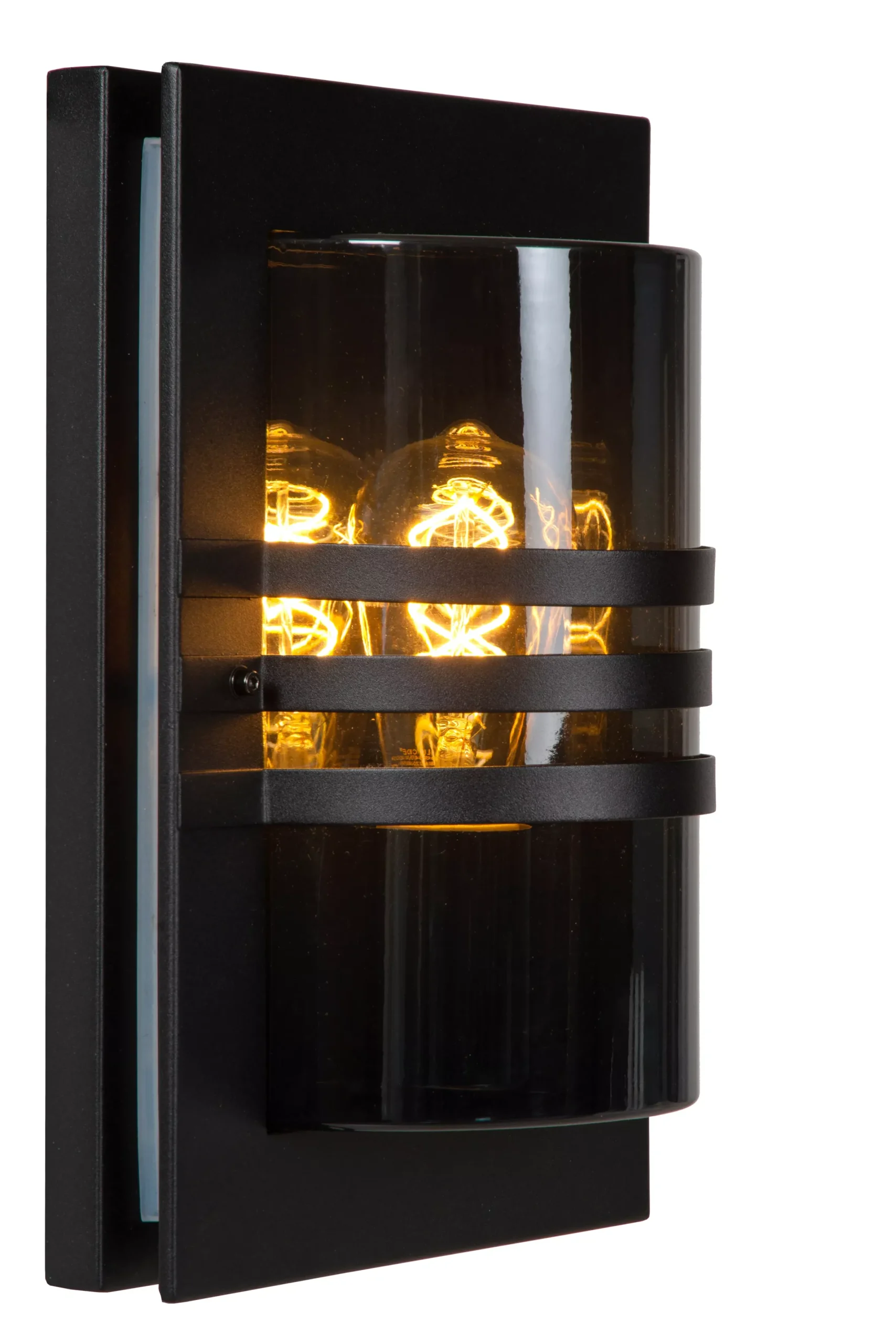 PRIVAS - Wandlamp Binnen/Buiten - 1xE27 - IP44 - Zwart*Lucide Fashion