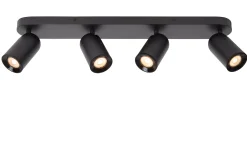 PUNCH - Plafondspot - 4xGU10 - Zwart*Lucide Sale