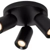PUNCH - Plafondspot - Ø 21 cm - 3xGU10 - Zwart*Lucide Sale