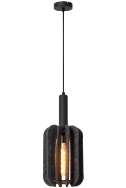 RAFAL - Hanglamp - Ø 20 cm - 1xE27 - Grijs*Lucide Fashion