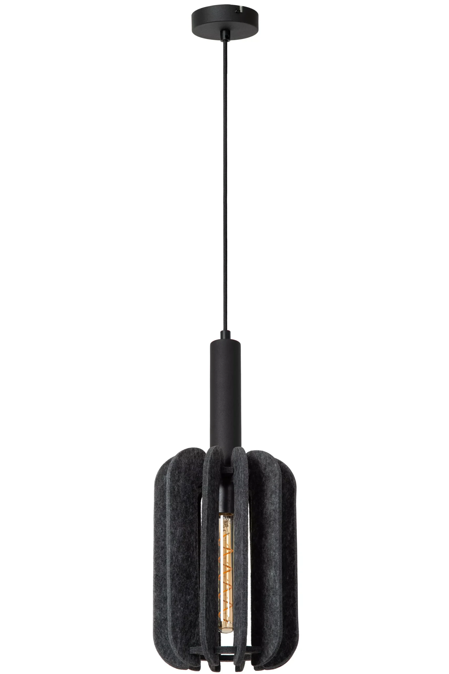 RAFAL - Hanglamp - Ø 20 cm - 1xE27 - Grijs*Lucide Fashion
