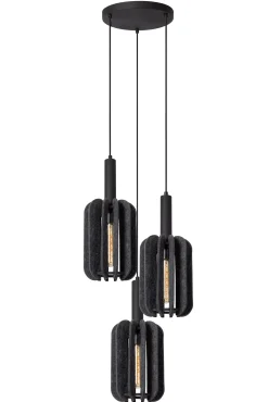 RAFAL - Hanglamp - Ø 50 cm - 3xE27 - Grijs*Lucide Sale