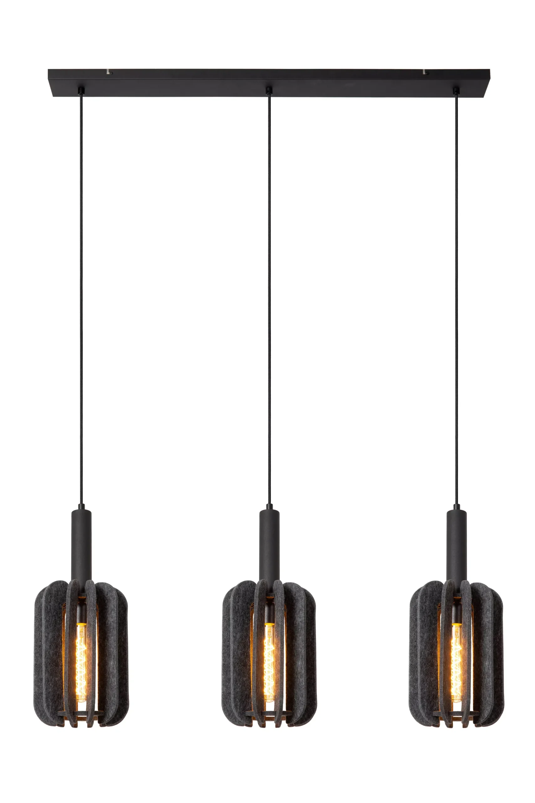 RAFAL - Hanglamp - 3xE27 - Grijs*Lucide Clearance