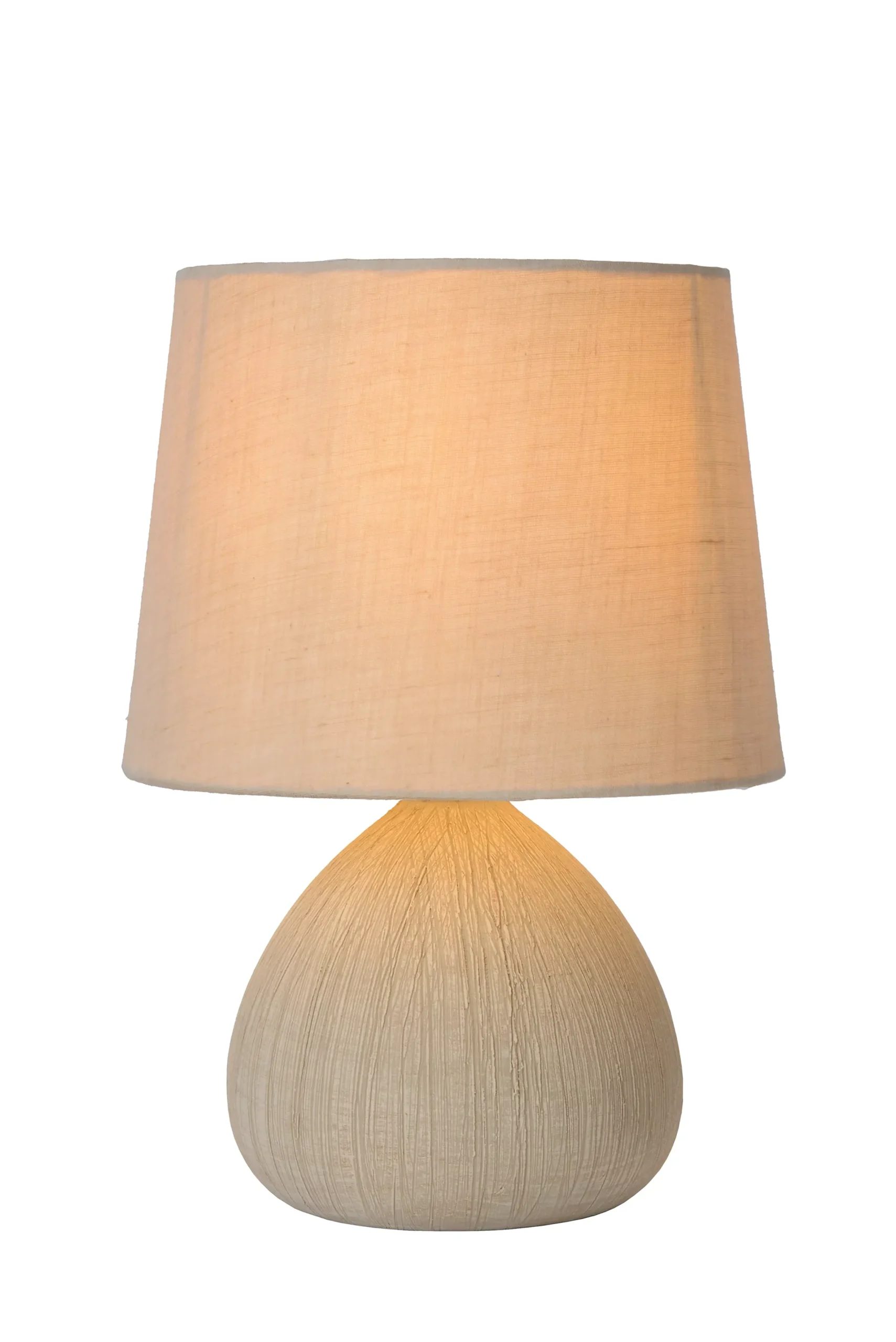 RAMZI - Tafellamp - Ø 18 cm - 1xE14 - Beige*Lucide Discount