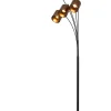 RANKOS - Vloerlamp - 5xE14 - Zwart*Lucide Online