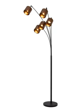 RANKOS - Vloerlamp - 5xE14 - Zwart*Lucide Online