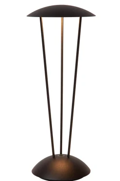 RENEE - Oplaadbare Tafellamp Binnen/Buiten - Accu/Batterij - Ø 12,3 cm - LED Dim to warm - 1x2,2W 2700K/3000K - IP54 - Met draadloos oplaadstation - Zwart*Lucide Hot