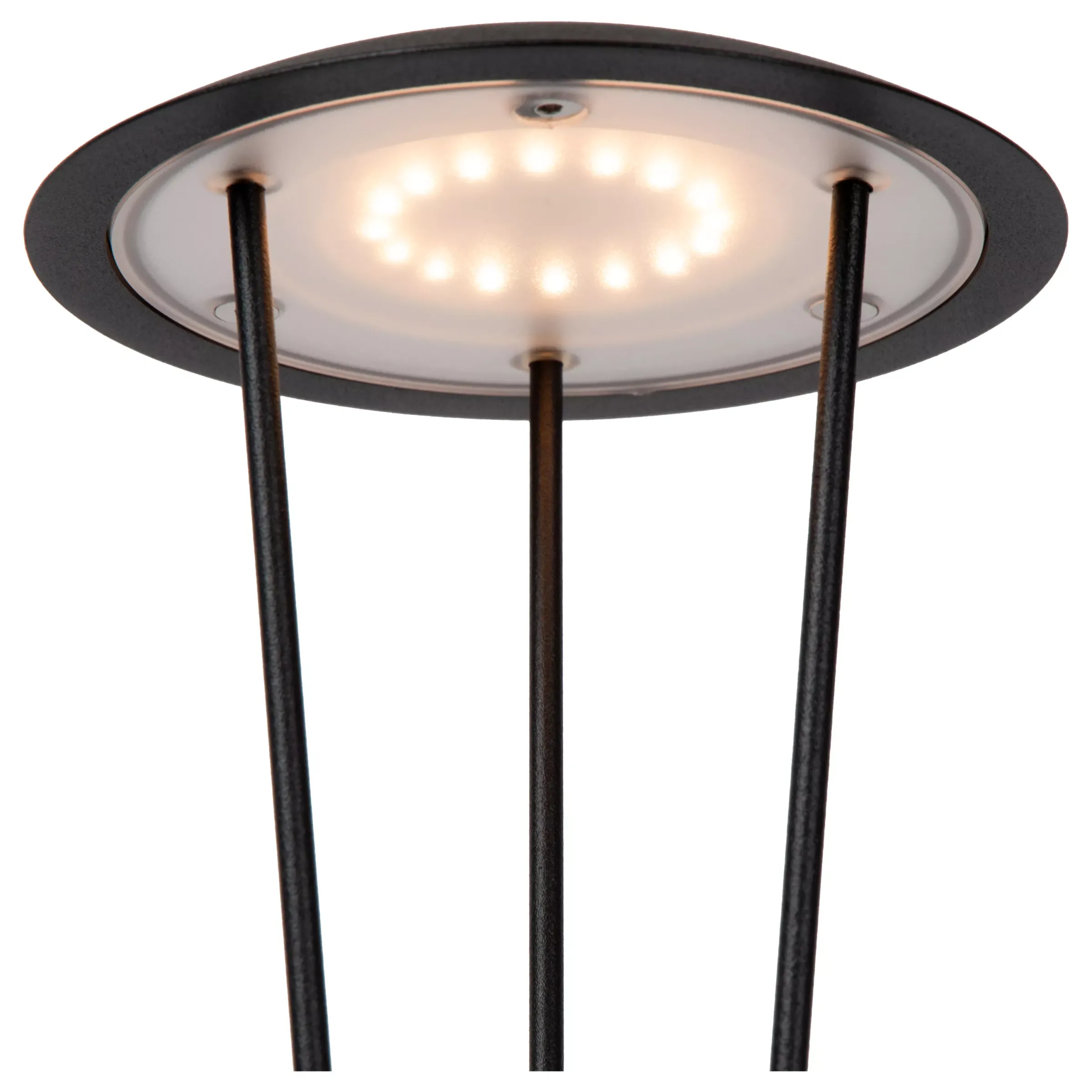 RENEE - Oplaadbare Tafellamp Binnen/Buiten - Accu/Batterij - Ø 12,3 cm - LED Dim to warm - 1x2,2W 2700K/3000K - IP54 - Met draadloos oplaadstation - Zwart*Lucide Hot