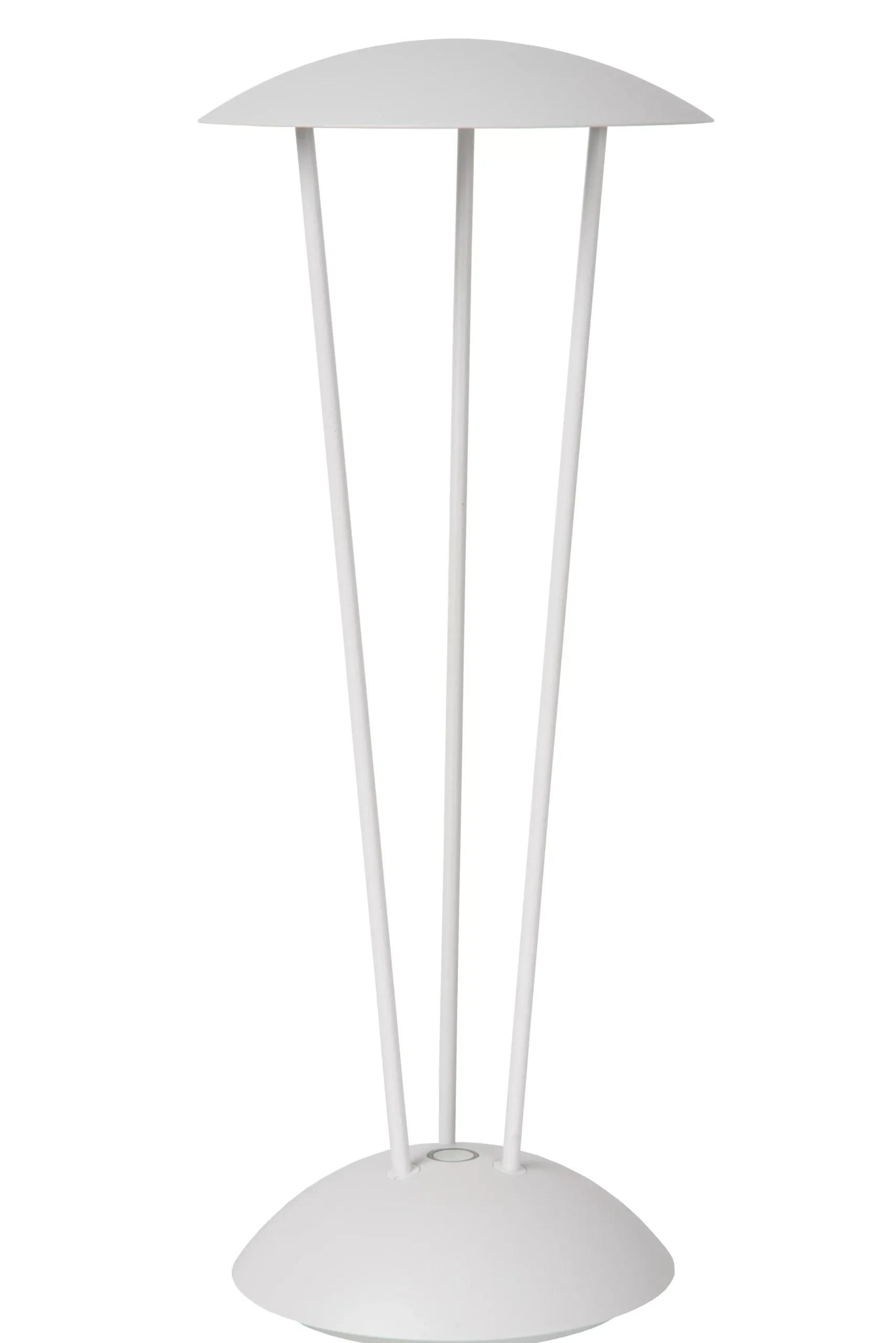 RENEE - Oplaadbare Tafellamp Binnen/Buiten - Accu/Batterij - Ø 12,3 cm - LED Dim to warm - 1x2,2W 2700K/3000K - IP54 - Met draadloos oplaadstation - Wit*Lucide Flash Sale