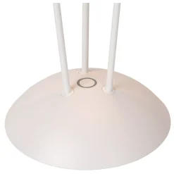 RENEE - Oplaadbare Tafellamp Binnen/Buiten - Accu/Batterij - Ø 12,3 cm - LED Dim to warm - 1x2,2W 2700K/3000K - IP54 - Met draadloos oplaadstation - Wit*Lucide Flash Sale