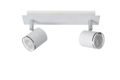 RILOU - Plafondspot - LED Dimb. - GU10 - 2x5W 3000K - Wit*Lucide Discount