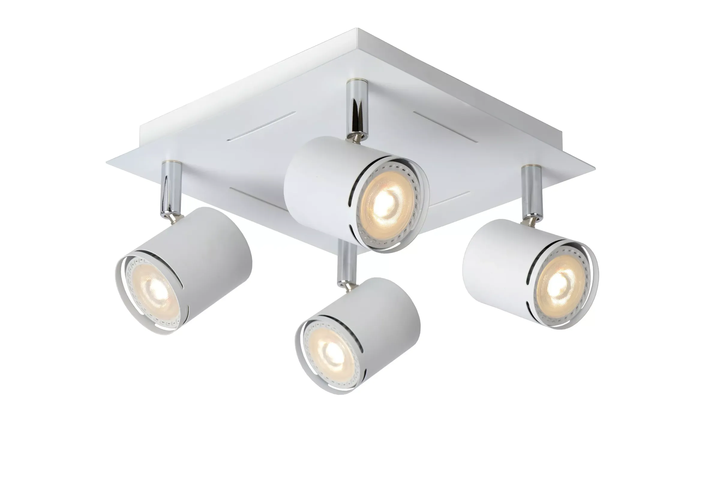 RILOU - Plafondspot - LED Dimb. - GU10 - 4x5W 3000K - Wit*Lucide Outlet