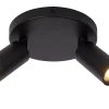 RITMO - Plafondspot - Ø 15 cm - 2xGU10 (MR11) - Zwart*Lucide Hot
