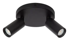 RITMO - Plafondspot - Ø 15 cm - 2xGU10 (MR11) - Zwart*Lucide Hot