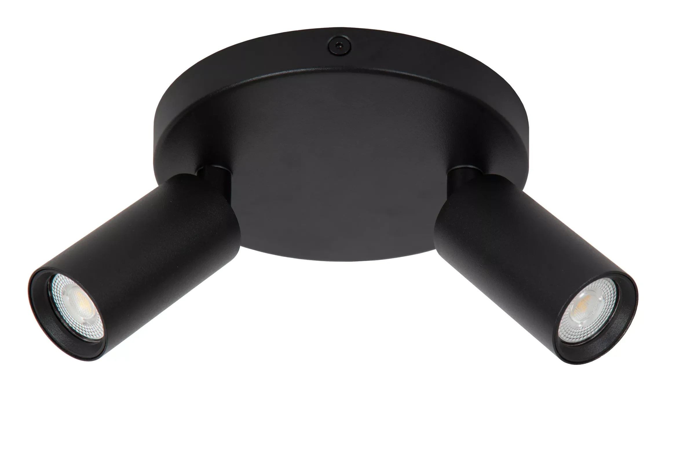RITMO - Plafondspot - Ø 15 cm - 2xGU10 (MR11) - Zwart*Lucide Hot