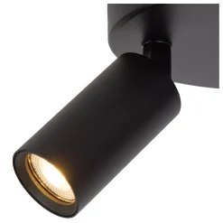 RITMO - Plafondspot - Ø 15 cm - 2xGU10 (MR11) - Zwart*Lucide Hot