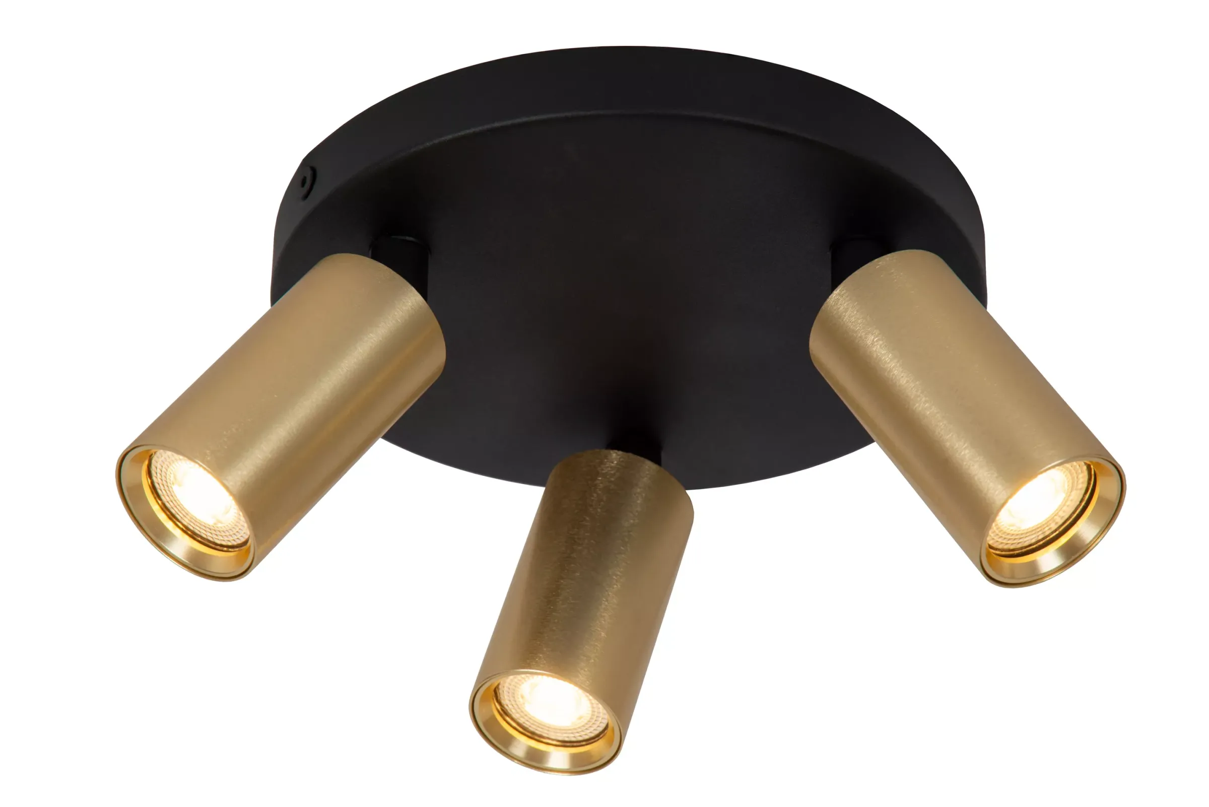 RITMO - Plafondspot - Ø 18 cm - 3xGU10 (MR11) - Mat Goud / Messing*Lucide Online