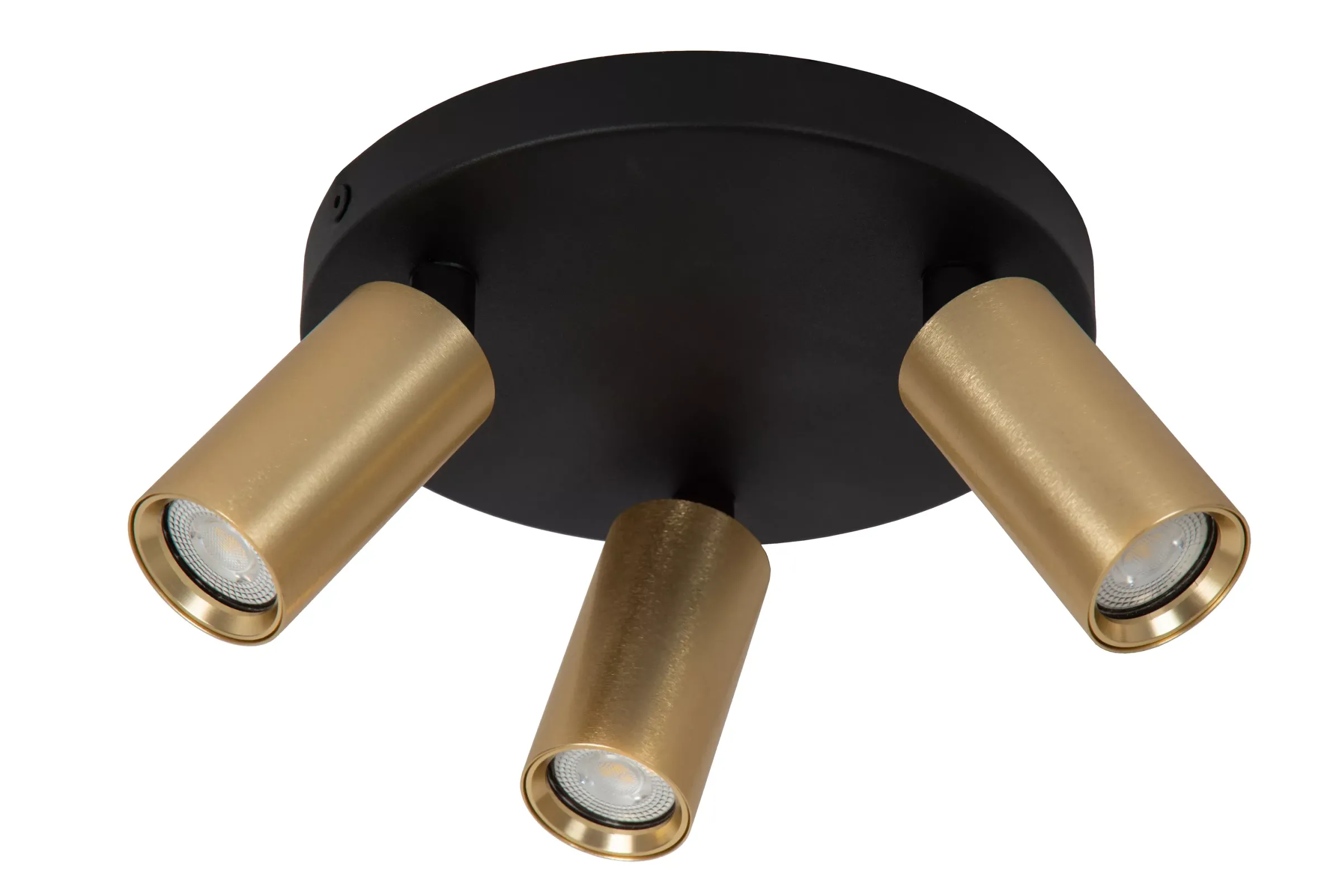 RITMO - Plafondspot - Ø 18 cm - 3xGU10 (MR11) - Mat Goud / Messing*Lucide Online