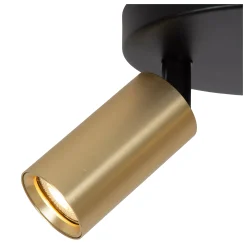 RITMO - Plafondspot - Ø 18 cm - 3xGU10 (MR11) - Mat Goud / Messing*Lucide Online