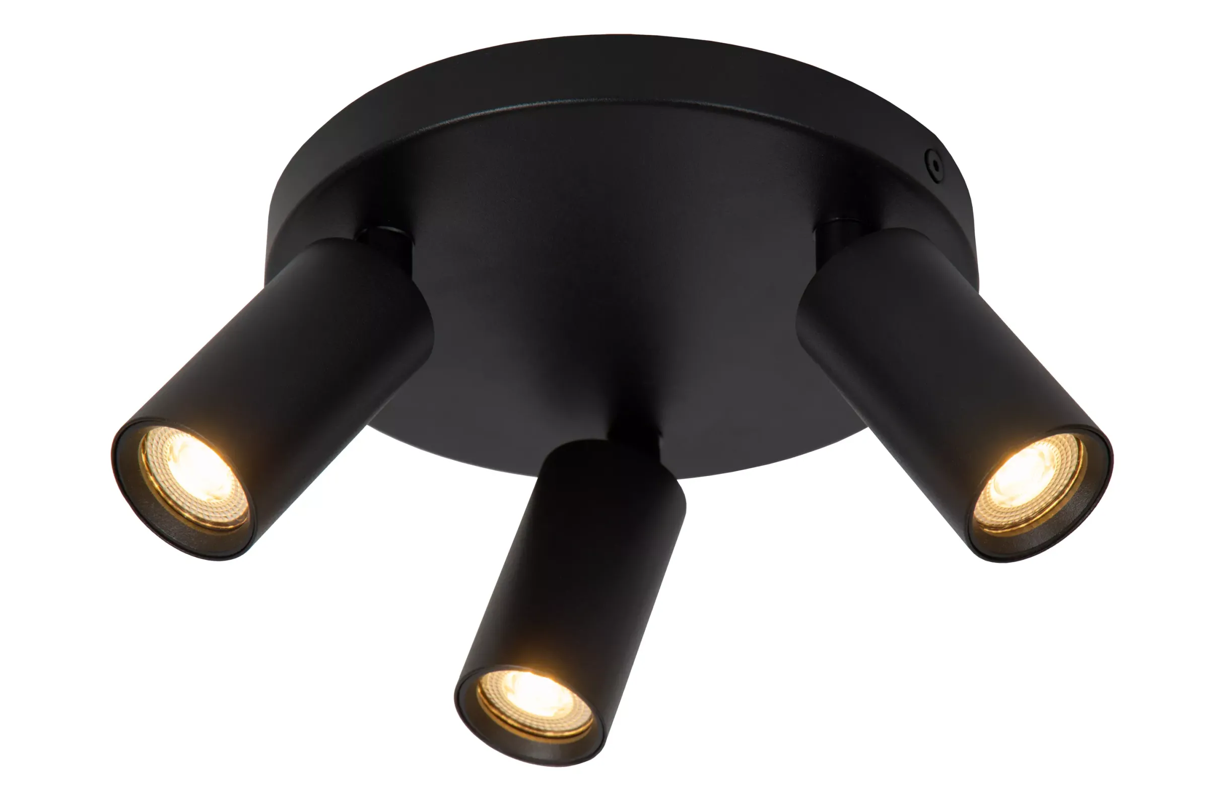 RITMO - Plafondspot - Ø 18 cm - 3xGU10 (MR11) - Zwart*Lucide Fashion