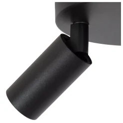 RITMO - Plafondspot - Ø 18 cm - 3xGU10 (MR11) - Zwart*Lucide Fashion
