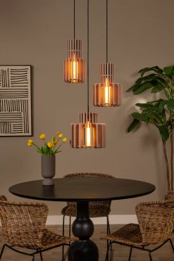 ROLLO - Hanglamp - 3xE27 - Taupe*Lucide Outlet
