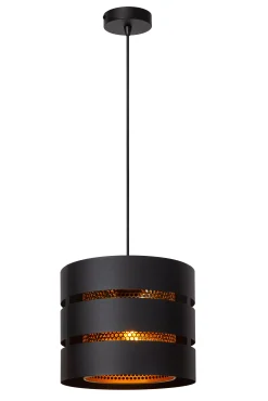 ROSAS - Hanglamp - Ø 26 cm - 1xE27 - Zwart*Lucide Clearance