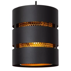 ROSAS - Hanglamp - Ø 43 cm - 3xE27 - Zwart*Lucide Best
