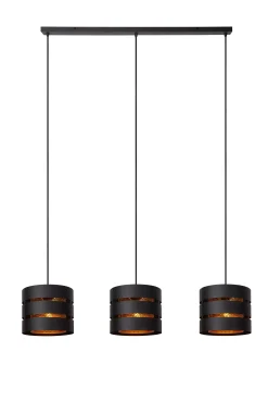 ROSAS - Hanglamp - 3xE27 - Zwart*Lucide Cheap