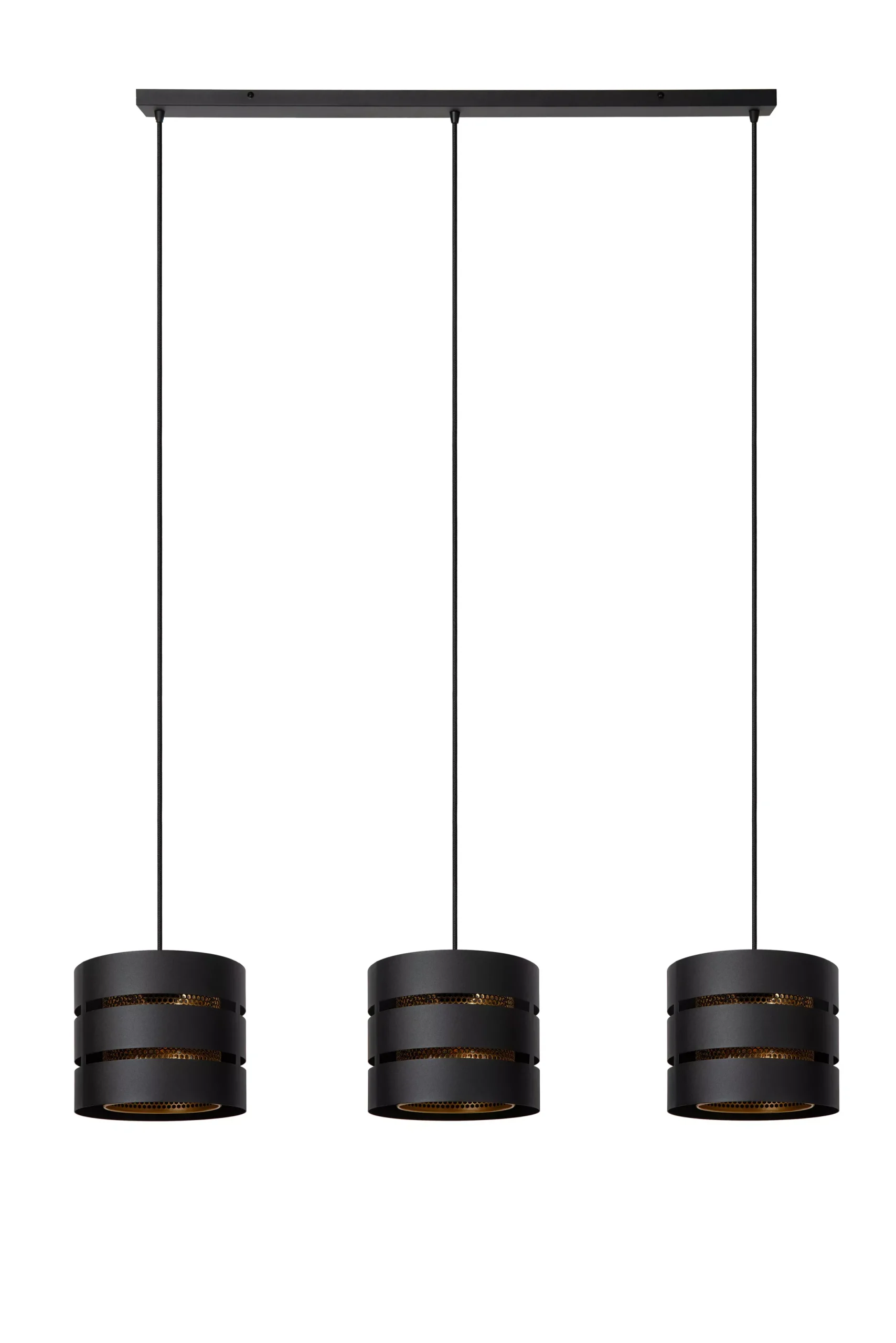 ROSAS - Hanglamp - 3xE27 - Zwart*Lucide Cheap