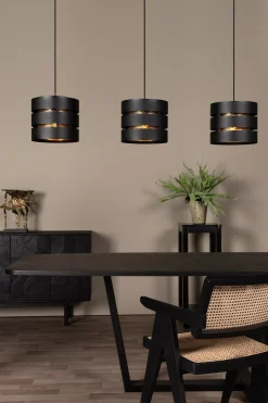ROSAS - Hanglamp - 3xE27 - Zwart*Lucide Cheap