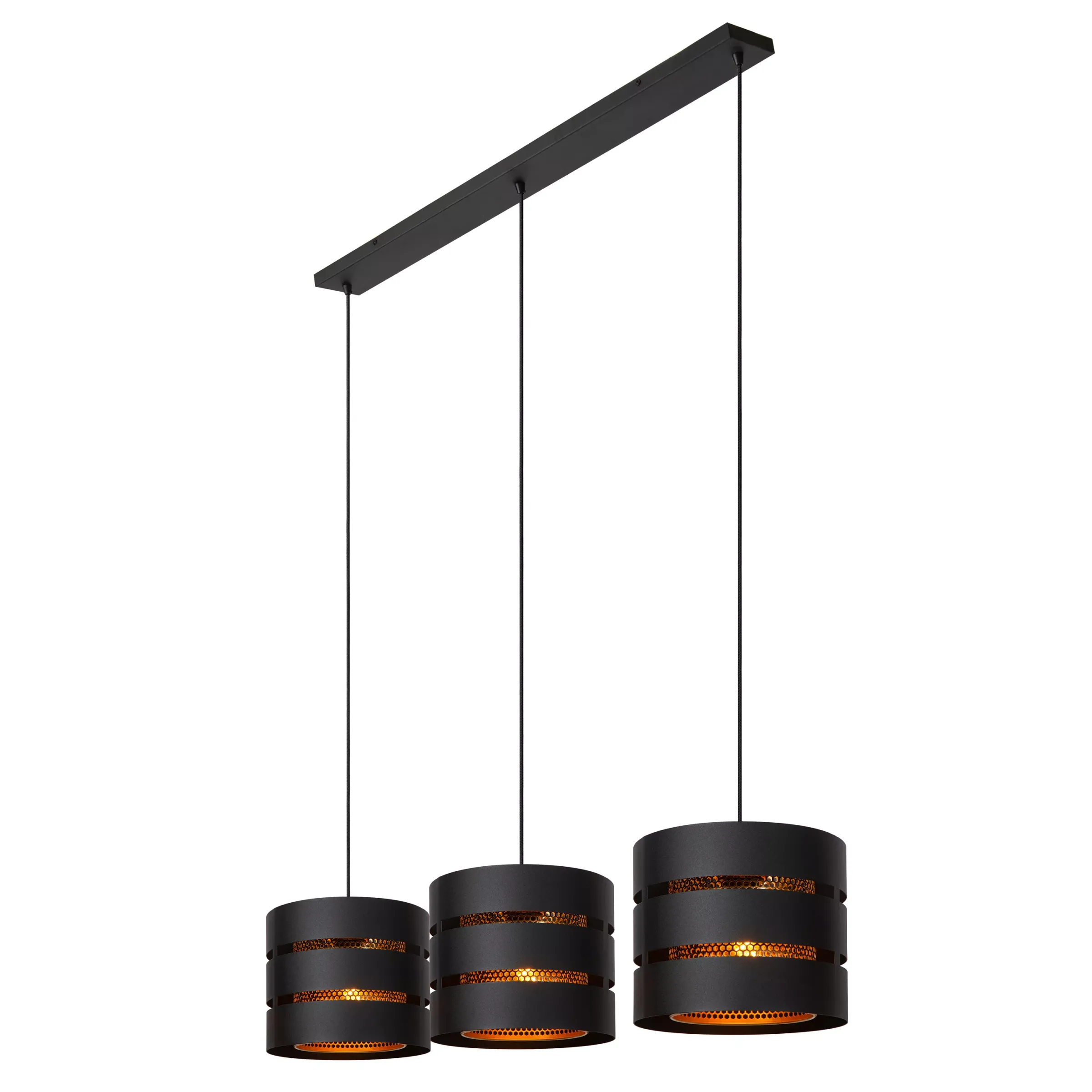 ROSAS - Hanglamp - 3xE27 - Zwart*Lucide Cheap
