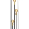 RUBEN - Vloerlamp - 3xE27 - Zwart*Lucide Cheap