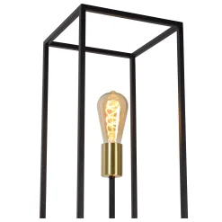 RUBEN - Vloerlamp - 3xE27 - Zwart*Lucide Cheap