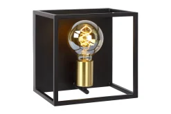 RUBEN - Wandlamp - 1xE27 - Zwart*Lucide Discount