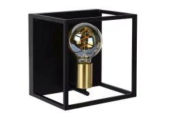 RUBEN - Wandlamp - 1xE27 - Zwart*Lucide Discount