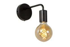 SCOTT - Wandlamp - 1xE27 - Zwart*Lucide Clearance