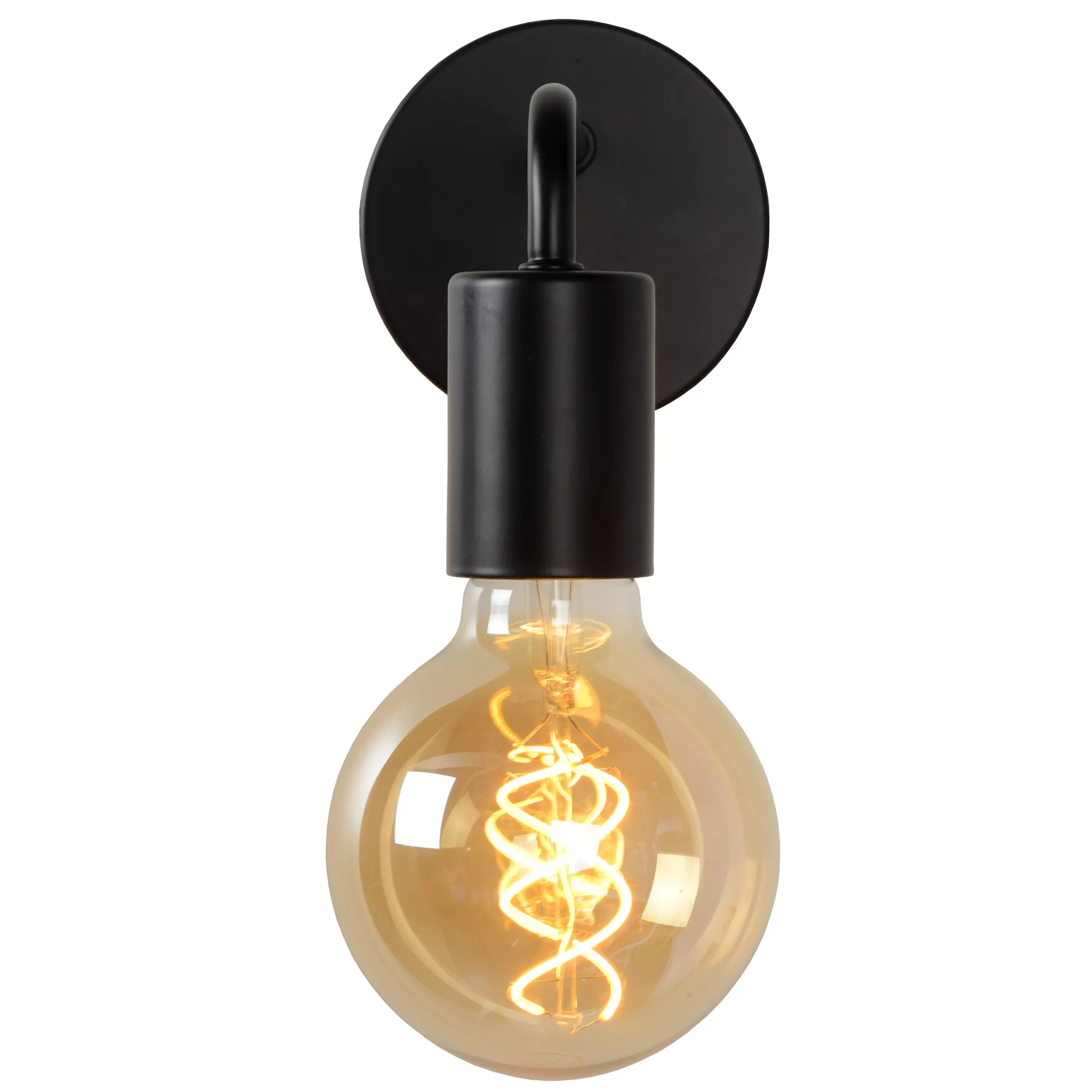 SCOTT - Wandlamp - 1xE27 - Zwart*Lucide Clearance