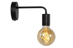 SCOTT - Wandlamp - 1xE27 - Zwart*Lucide Clearance
