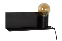 SEBO - Bedlamp / Wandlamp - 1xE27 - Zwart*Lucide Cheap