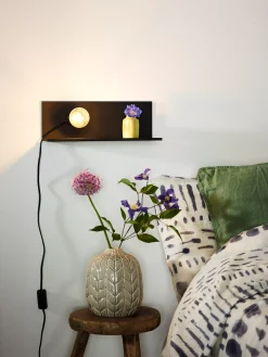 SEBO - Bedlamp / Wandlamp - 1xE27 - Zwart*Lucide Cheap