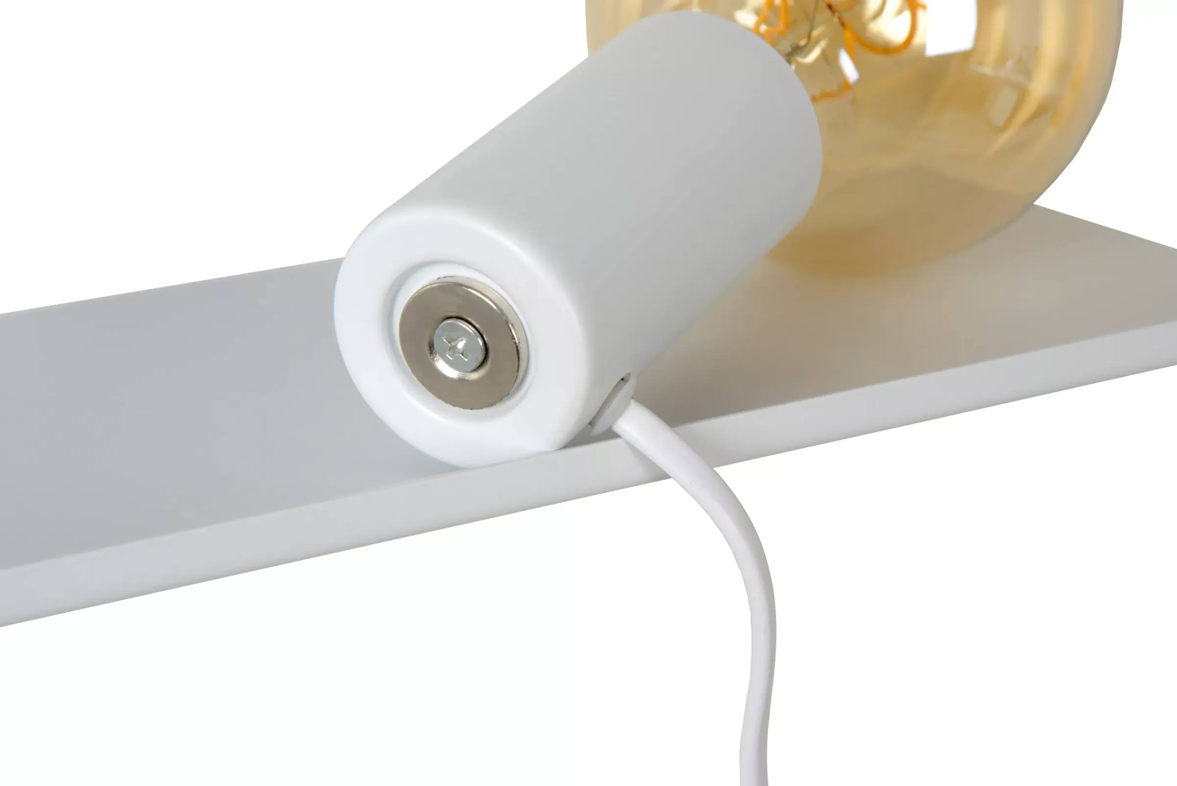 SEBO - Bedlamp / Wandlamp - 1xE27 - Wit*Lucide Fashion