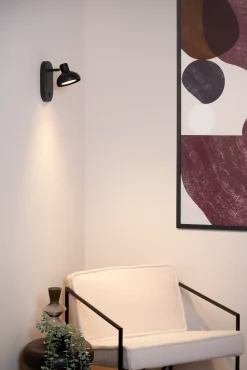 SENSAS - Bedlamp / Wandlamp - 1xGU10 (ES111) - Zwart*Lucide Online