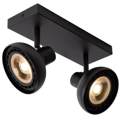SENSAS - Plafondspot - 2xGU10 (ES111) - Zwart*Lucide Discount