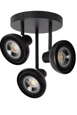 SENSAS - Plafondspot - Ø 25,8 cm - 3xGU10 (ES111) - Zwart*Lucide Cheap