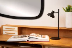 SENSAS - Tafellamp - Ø 18 cm - 1xGU10 (ES111) - Zwart*Lucide Best